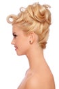 Stylish hairdo Royalty Free Stock Photo