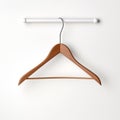 Stylish Hanger On White Surface - Classic Japanese Simplicity