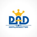 Stylish Happy Father's Day Greeting