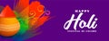 Stylish happy holi colorful festival banner design Royalty Free Stock Photo
