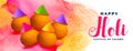 Stylish happy holi festival watercolor banner design Royalty Free Stock Photo