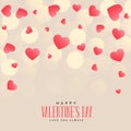 Stylish hearts background for valentines day