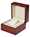 Stylish hi quality opened oak wooden leather case with delicat i