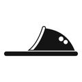Stylish home slippers icon simple vector. Adorable cozy shoes