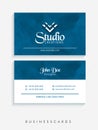 Stylish horizontal business or visiting card.