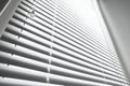 Stylish horizontal window blinds, low angle view Royalty Free Stock Photo