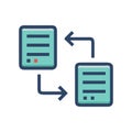 Stylish Data Replication Icon