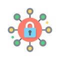 Stylish Endpoint Security Icon Royalty Free Stock Photo