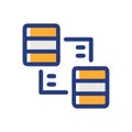 Stylish Relational Database Icon