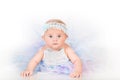 Stylish infancy, babe in lush skirt Royalty Free Stock Photo