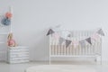 Stylish interior of baby`s room Royalty Free Stock Photo