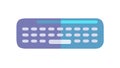 Stylish Keyboard Layout Icon, Tech & Digital Productivity, vector design Generative AI Royalty Free Stock Photo