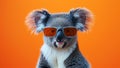 Stylish Koala Joey Portrait Wearing Summershade Sunglasses Royalty Free Stock Photo