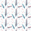 Stylish beautiful leaf seamless pattern design Royalty Free Stock Photo