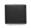 Stylish leather cigarette case isolated on white Royalty Free Stock Photo