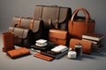 Stylish Leather Goods Gift Collection showcasing