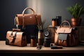 Stylish Leather Goods Gift Collection showcasing