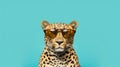 Generative AI, Sassy Leopard in Sunglasses