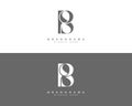 Stylish Letters Ps, Bs, bps Logo Dessign Royalty Free Stock Photo