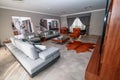 Stylish living room interior of the modern apartment and trendy furniture in Doha Qatar