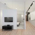 Stylish loft apartment interior