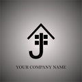 J House, home, real estate logo letter.House home logo, real estate logotype, architecture symbol. home icon symbol illustration. Royalty Free Stock Photo