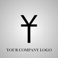 Stylish logo.Your Company logo design.A company logo or business card design. Royalty Free Stock Photo