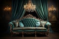 Stylish Luxury room antique. Generate Ai