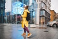 Young male hipster taking selfie in urban street Royalty Free Stock Photo