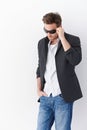 Stylish man in sunglasses Royalty Free Stock Photo