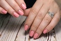 Stylish manicure nails Royalty Free Stock Photo