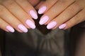 Stylish manicure nails Royalty Free Stock Photo