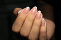 Stylish manicure nails Royalty Free Stock Photo