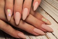 Stylish manicure nails Royalty Free Stock Photo