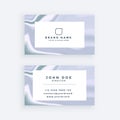 Stylish marble texture business card design