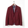 Maroon Suit Jacket isolated on white background Royalty Free Stock Photo