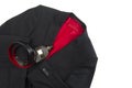Stylish mens jacket and matching leather belt