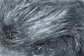 Stylish metallic silver tinsel threads also called lametta