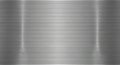 Stylish metallic texture with horizontal brushed lines and reflective sheen Royalty Free Stock Photo