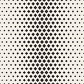 Stylish Minimalistic Halftone Grid. . Vector Seamless Black and White Pattern