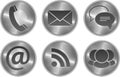 Stylish modern communication icon set