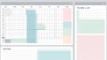 Pastel Planner Template with Weekly Schedule and To-Do List Royalty Free Stock Photo