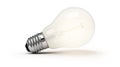 A stylish and modern smart light bulb with app control, isolated on a white background Royalty Free Stock Photo