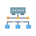 Stylish Network Bridge Icon Design