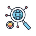 Stylish Network Forensics Icon Design