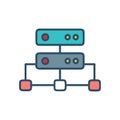 Stylish Network Switch Icon Design