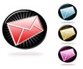 Stylish newsletter icons Royalty Free Stock Photo