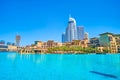 The stylish Old Town Island complex in classic Arabic style, on March 3 in Dubai, UAE Royalty Free Stock Photo