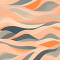 Stylish Orange and Slate Ripples