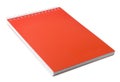 Stylish orange spiral notebook